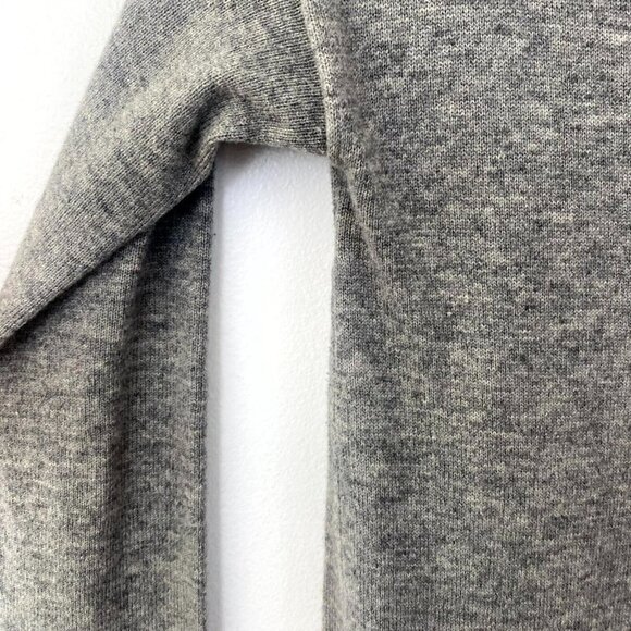 Diane Von Furstenberg Sweater Dress Size P (Small) Gray Ribbed Knit Round Neck - Picture 5 of 16